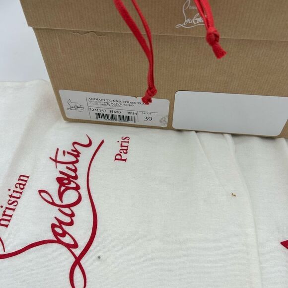 Women's Christian Louboutin, Dolan strass 
Trash high top sneakers size 39 - Picture 5 of 8